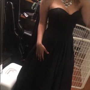 Black David’s Bridal prom dress